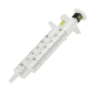 Set of Two 3 cc Color Coded Syringes