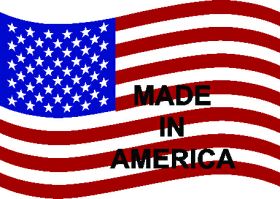 219, Flag - USA (Waving Made in America) Fishing Rod Decal