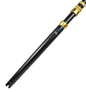 PacBay Straight Black/Gold Aluminum Heavy Duty Trolling Butt