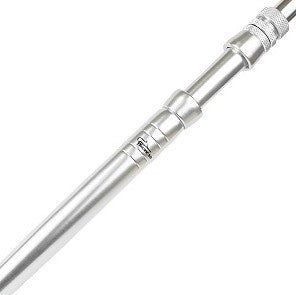 PacBay Straight Silver Aluminum Heavy Duty Trolling Butt
