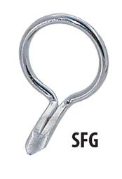American Tackle Chrome Single Foot Fly Guide